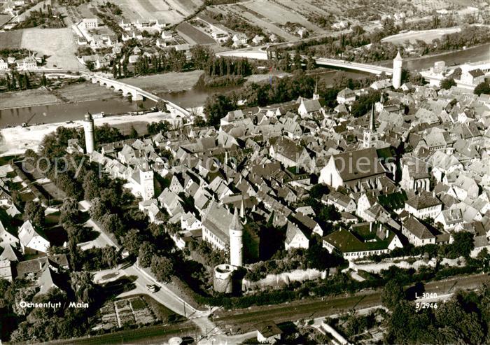 Ochsenfurt Fliegeraufnahme mit Mainpartie