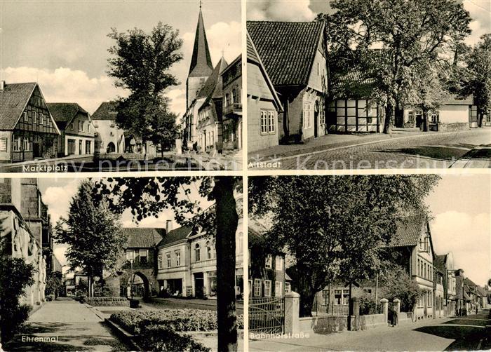 Lengerich Westfalen Marktplatz Altstadt Ehrenmal Bahnhofstrasse