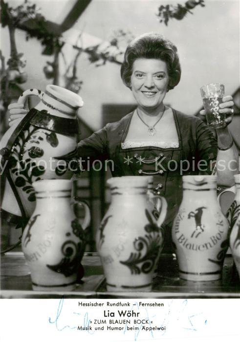 Frankfurt Main Lia Woehr Musiksendung Zum Blauen Bock aeppelwoikruege