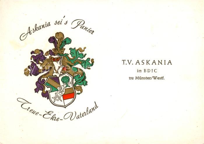 Muenster Westfalen Burschenschaft Askania Wappen