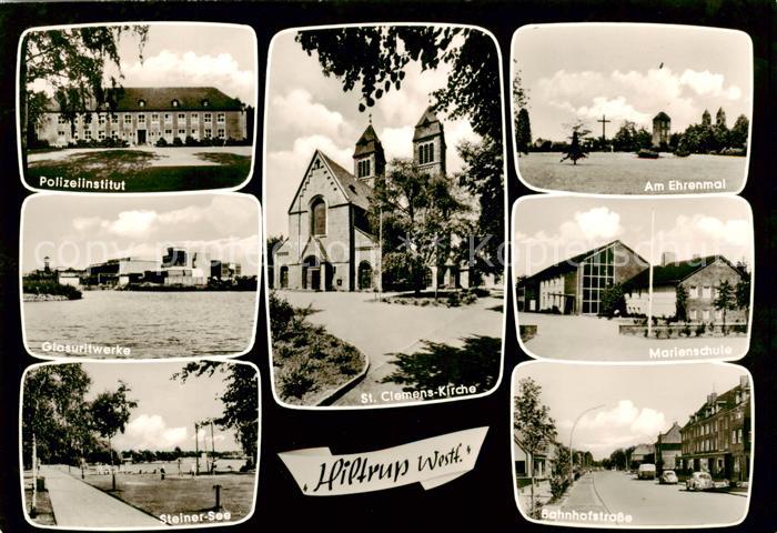 Hiltrup Muenster Westfalen Polizei Institut Glosuritwerke Steiner See St Clemens