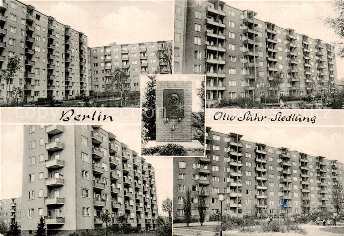 BERLIN CITY Otto Suhr Siedlung Wohnsiedlung Hochhaeuser