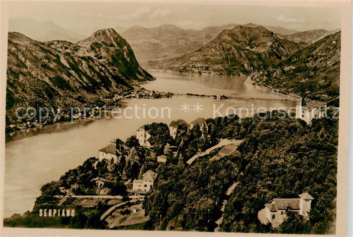 Serpiano TI Panorama Luganer See