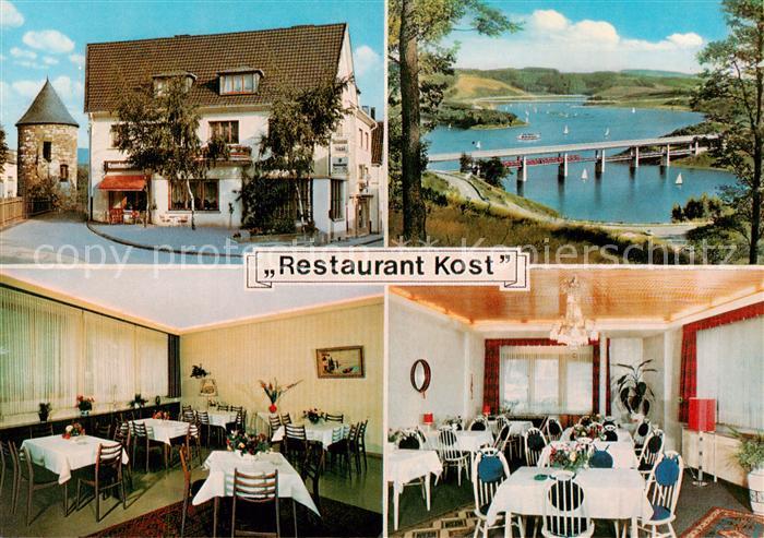 Attendorn Restaurant Kost Gastraum Panorama Biggesee