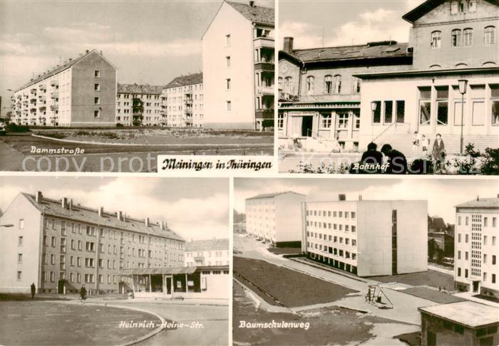 Meiningen Thueringen Dammstrasse Bahnhof Heinrich-Heine-Strasse Baumschulenweg W