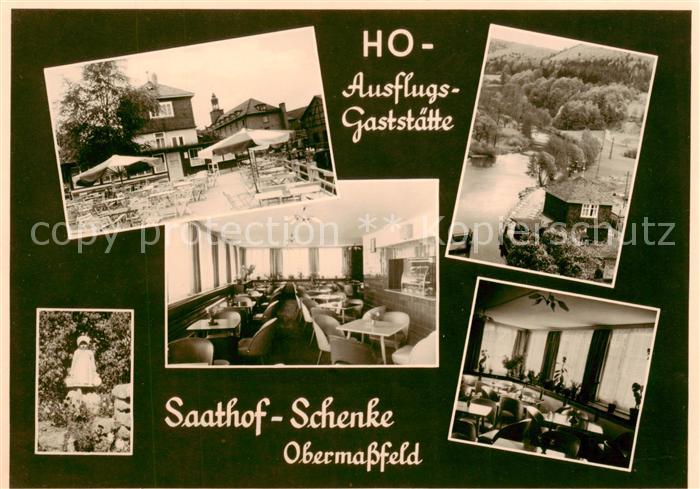 Obermassfeld-Grimmenthal HO Ausflugsgaststaette Saathof-Schenke