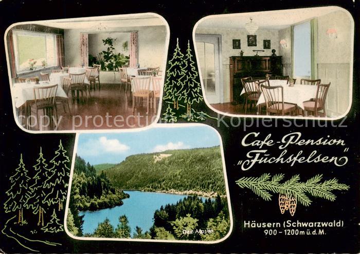 Haeusern Schwarzwald Cafe Restaurant Pension Fuchsfelsen Panorama Aipsee