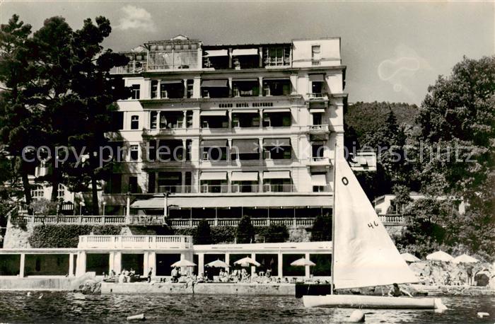 Opatija Abbazia Grand Hotel Belveder Segelboot