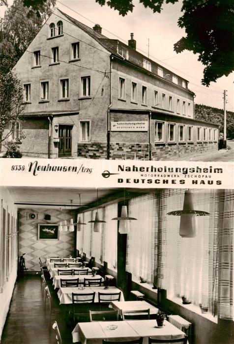 Neuhausen Erzgebirge Naherholungsheim Deutsches Haus Motorradwerk Zschopau Gastr