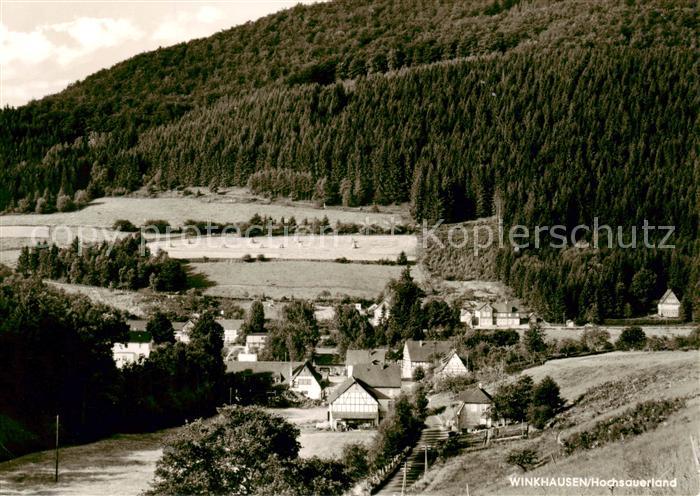 Winkhausen Schmallenberg Panorama Blick zum Hotel zum Wilzenberg