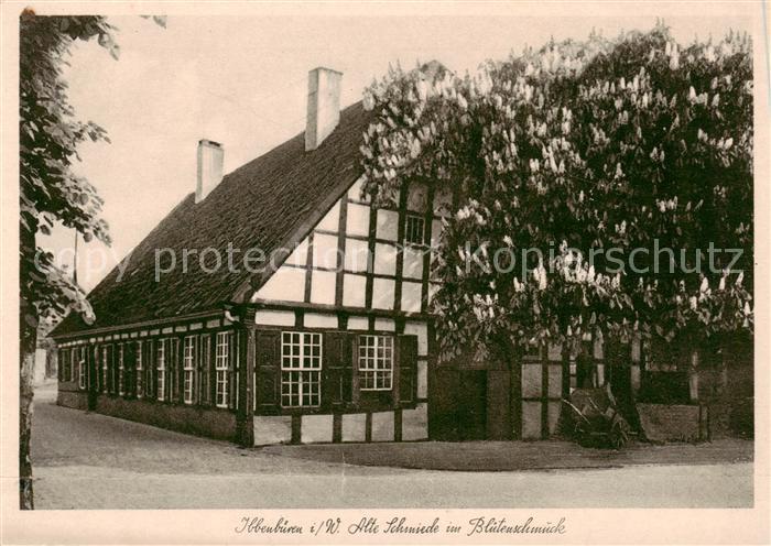 Ibbenbueren Alte Schmiede im Bluetenschmuck