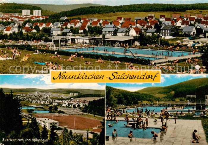 Salchendorf Neunkirchen Freibad Sportzentrum und Sportheim