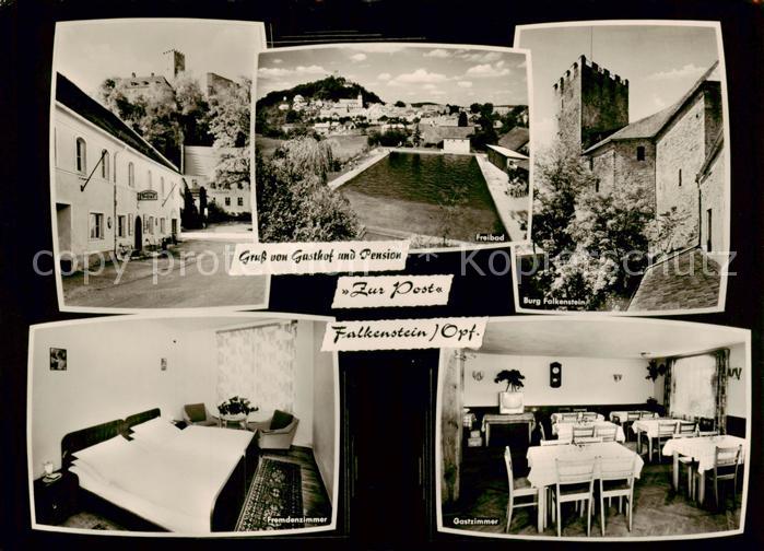Falkenstein Oberpfalz Gasthof Pension zur Post Freibad Burg