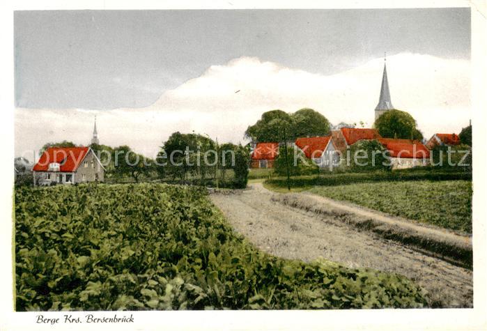 Berge Osnabrueck Ansicht mit Kirche