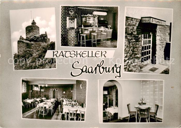 Saarburg Saar Ratskeller Gaststaette Burgruine