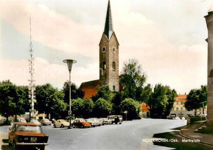 Holzkirchen Oberbayern Marktplatz Kirche