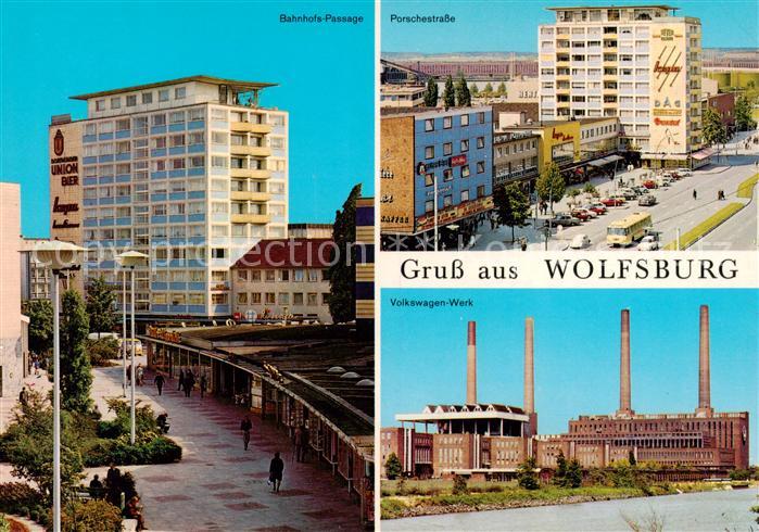 WOLFSBURG Niedersachsen Bahnhofs Passage Porschestrasse VW Werk