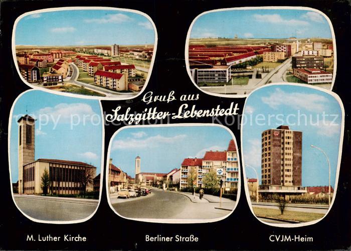 Lebenstedt Salzgitter Panorama Martin Luther Kirche Berliner Strasse CVJM Heim