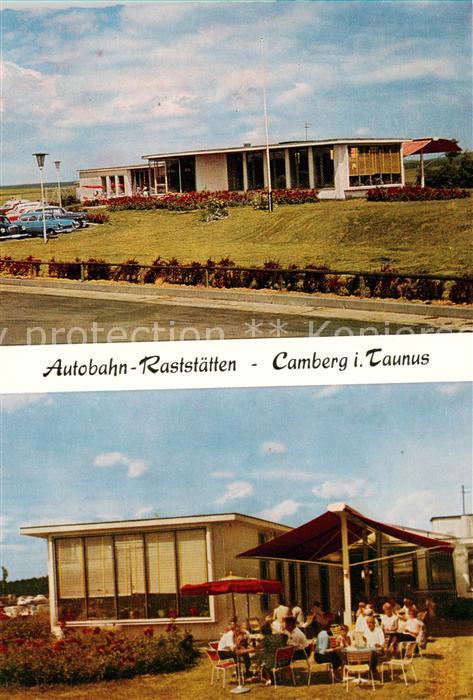 Camberg Bad Autobahn Raststaetten Freiterrasse
