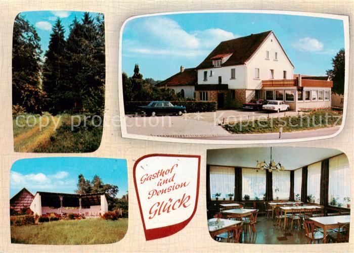 Wartmannsroth Gasthof Pension Glueck Gaststube Waldweg