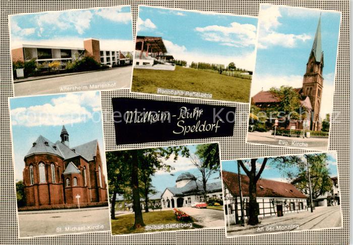 Speldorf Altersheim Pferderennbahn Raffelberg Kirche Solbad An der Monning