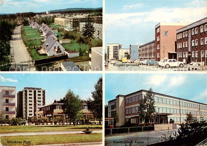 Waldkraiburg Wohnsiedlung Strassenpartie Innenstadt Muenchner Platz Kleiderfabri