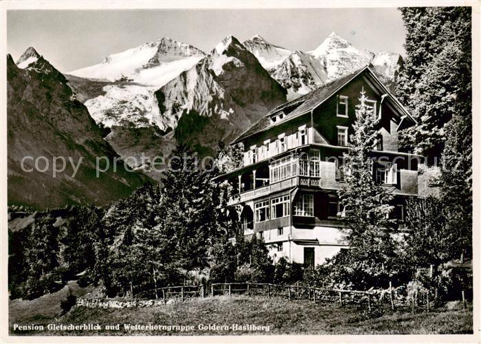 Goldern-Hasliberg Pension Gletscherblick und Wetterhorngruppe