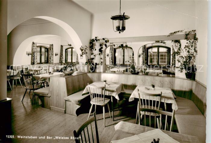 OBERSTDORF Bayern Weinstuben und Bar Weisses Roessl Gastraum