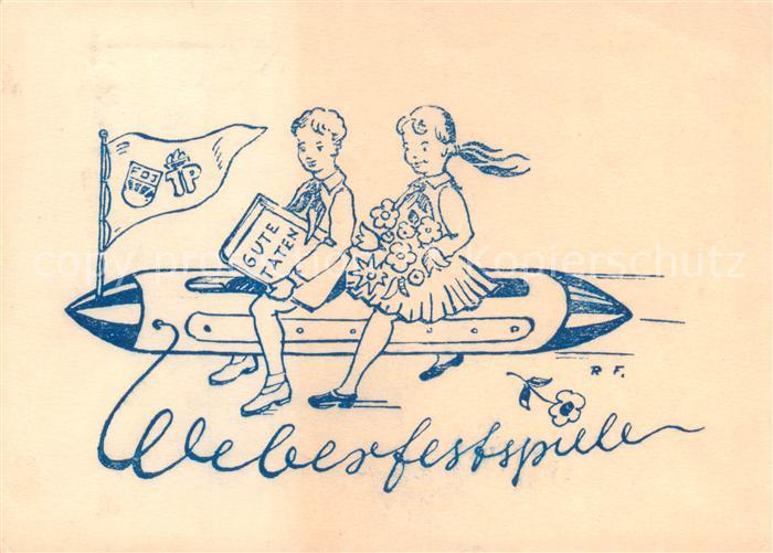 Crimmitschau Stadt der 1. Weberfestspiele Kuenstlerkarte