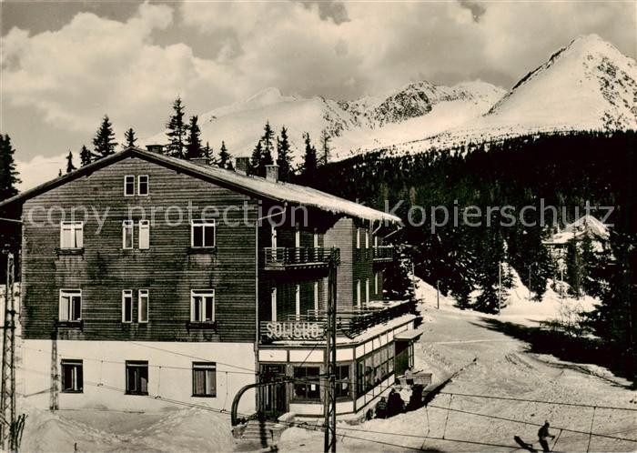 Strbske Pleso SK Berghotel Solisko Vysoke Tatry Wintersportplatz Hohe Tatra
