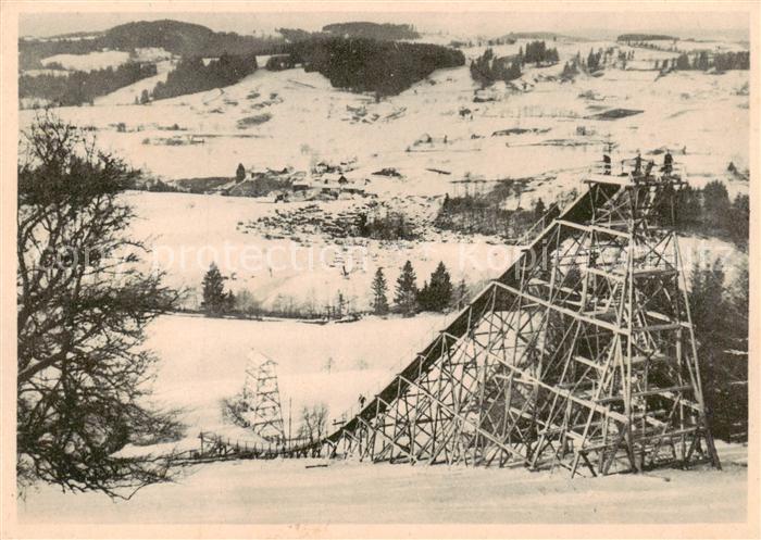 Isny Allgaeu Ibergsprungschanze Skisprungschanze Allgaeuer Alpen