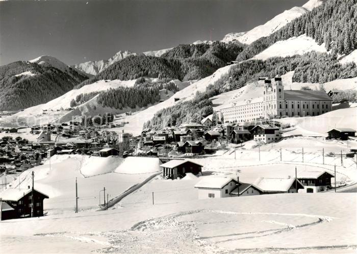 Muster Disentis GR Panorama Wintersportplatz Alpen