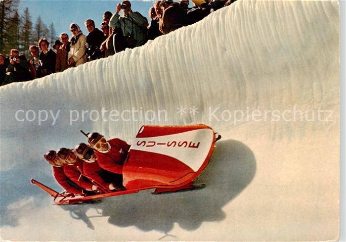 St Moritz GR Bobsleigh im Sunny-Corner Wintersport