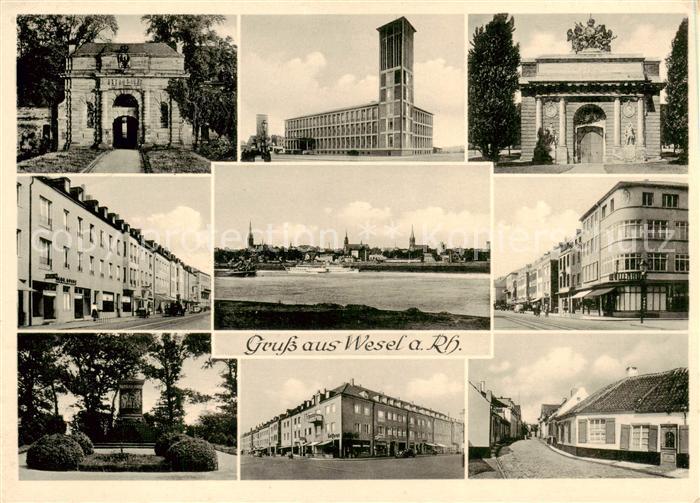 Wesel  Rhein Teilansichten Gebaeude Denkmal