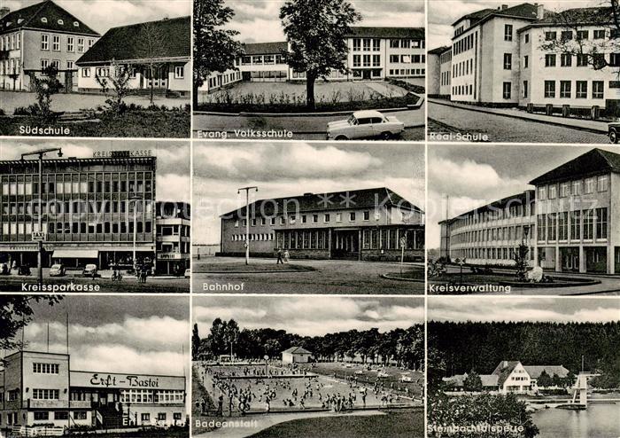 Euskirchen Schulen Kreissparkasse Bahnhof Kreisverwaltung Erft-Bastei Badeanstal