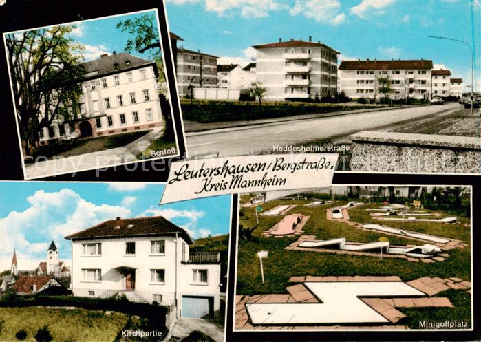Leutershausen Hirschberg Bergstrasse Schloss Wohnsiedlung Heddesheimerstrasse Mo