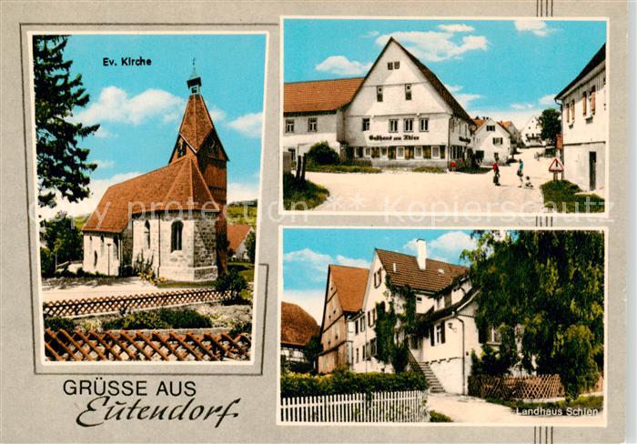 Eutendorf Kirche Gasthaus Landhaus Schien