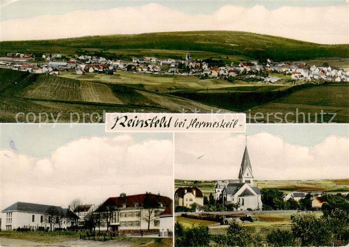 Reinsfeld Hunsrueck Panorama Teilansichten Kirche
