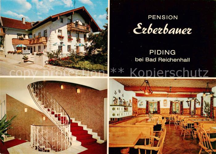 Piding Pension Erberbauer Gastraum Treppenaufgang