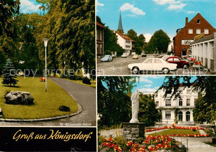 Koenigsdorf Frechen St. Elisabeth-Heim Park Denkmal Statue Aachener Strasse