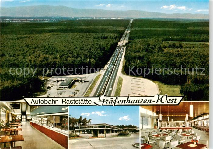 Graefenhausen Hessen Autobahn Raststaette Graefenhausen-West Restaurant Fliegera