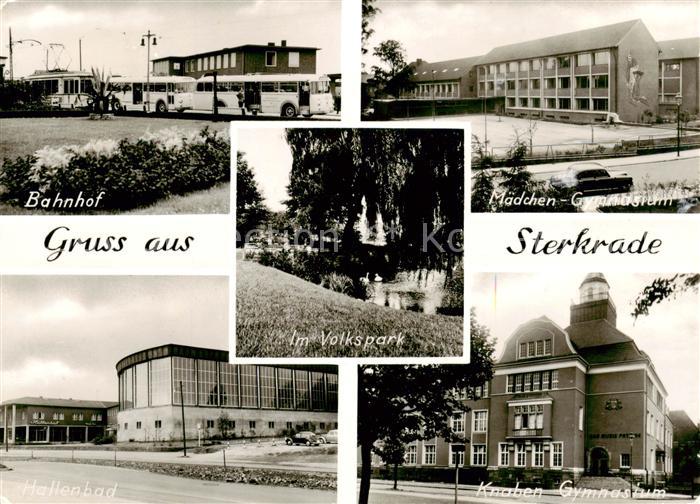 Sterkrade Oberhausen NRW Bahnhof Volkspark Gymnasium Hallenbad