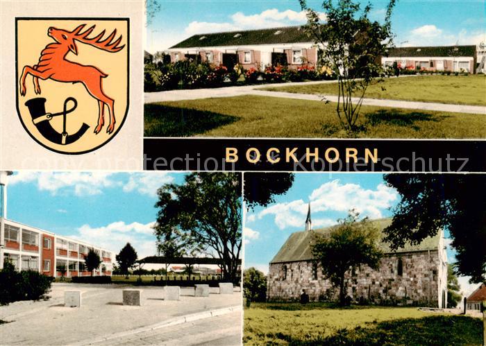 Bockhorn Friesland Wappen Wohnhaeuser Schule Kirche