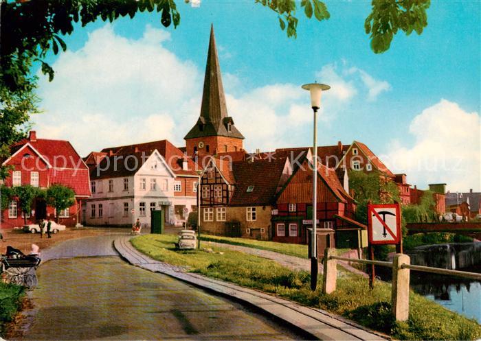 Otterndorf Niederelbe Ortsansicht mit Kirche