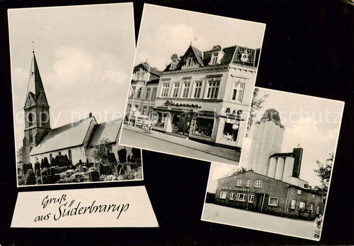 Suederbrarup Kirche Friedhof Zentrum Landwirtschaftlicher Bezugsverein