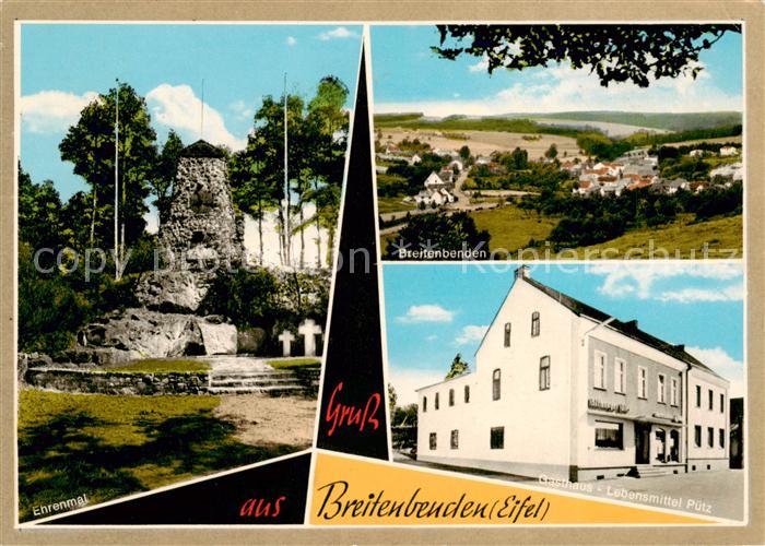 Breitenbenden Ehrenmal Gesamtansicht Gasthaus Lebensmittelladen