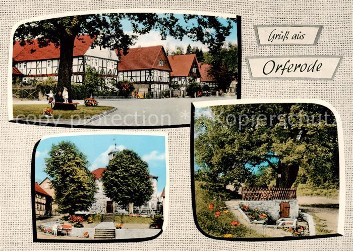 Orferode Bad Sooden-Allendorf Ortspartie Fachwerkhaeuser Gasthaus Pension Boettn