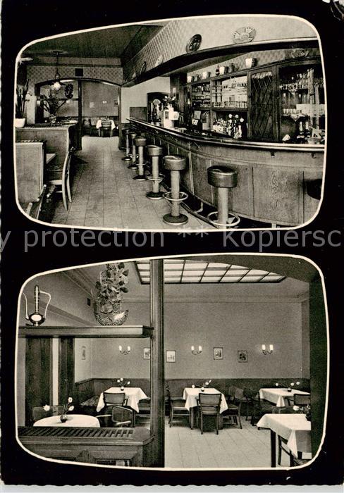 Koeln  Rhein Hotel Restaurant Hassels Bierstuben Gastraum Theke