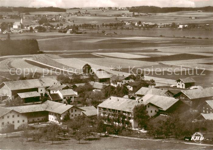 Obing Ansicht mit Pension Griessee