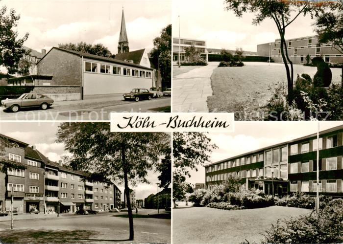 Buchheim Koeln Teilansichten Kirche Schule Wohngebiet